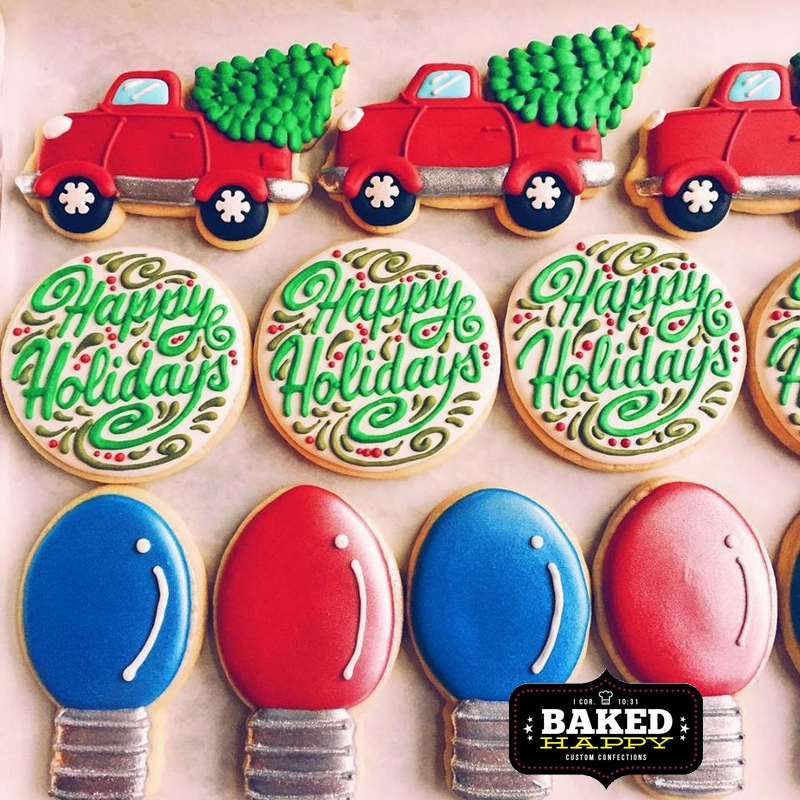 CIROA Christmas CAR & PRESENTS Jumbo Mini Spatula & TRUCK TREE Cookie  Cutter