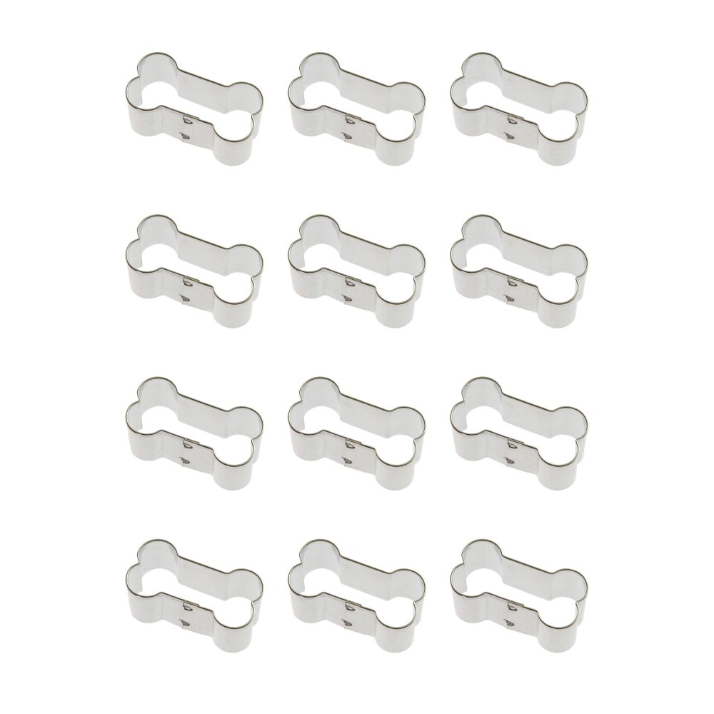 1 Dozen (12) Mini 2 inch Dog Bone Cookie Cutters