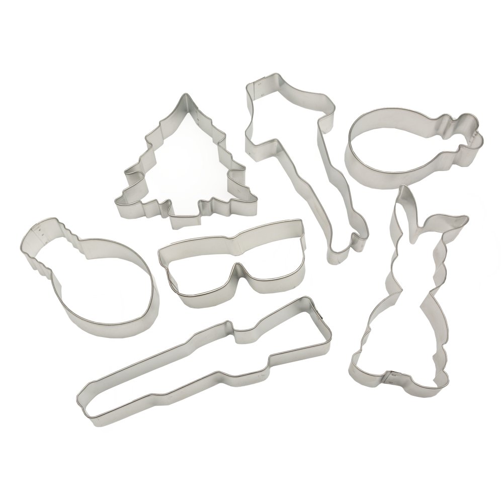 Set of 1 Lurch 8-Piece Cookie Cutters Christmas Red