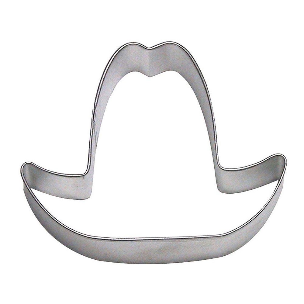 Cowboy Hat 2.75' Tin Plate Cookie Cutter Western Horse West Texas 
