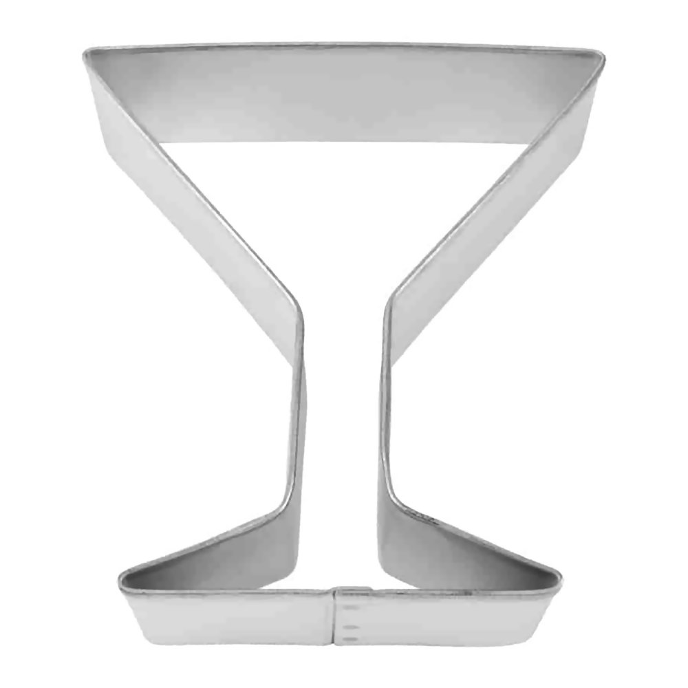 Martini Glass Cookie Cutter Outline #1 CHOOSE YOUR OWN SIZE!