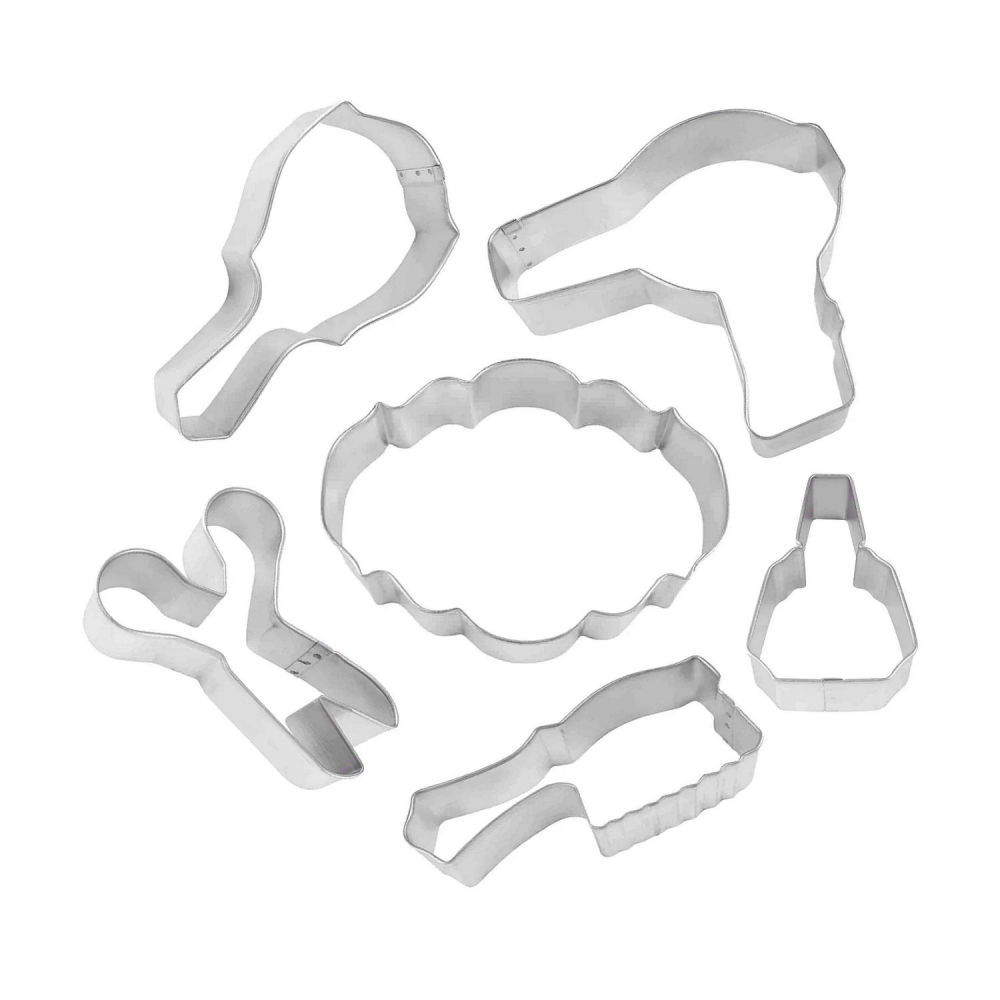 6 Piece Hair Salon Cookie Cutter Set The Cookie Cutter Shop